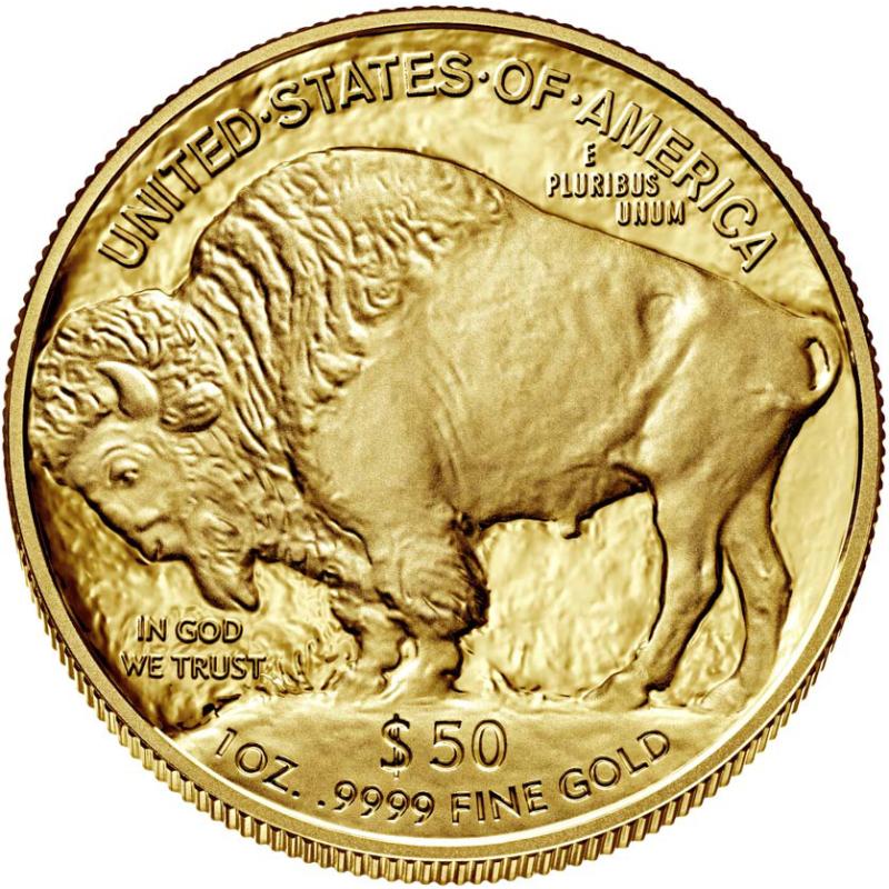 1 unce zlatá mince American Buffalo 2012 leštěná deska