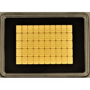 50 x 0,5g Gold Combibarren / Goldtafel / Tafelbarren