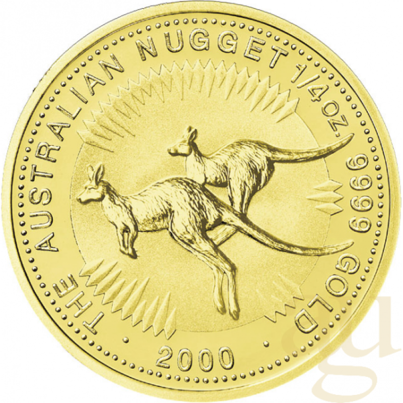 1/4 Unze Goldmünze Australien Känguru 2000