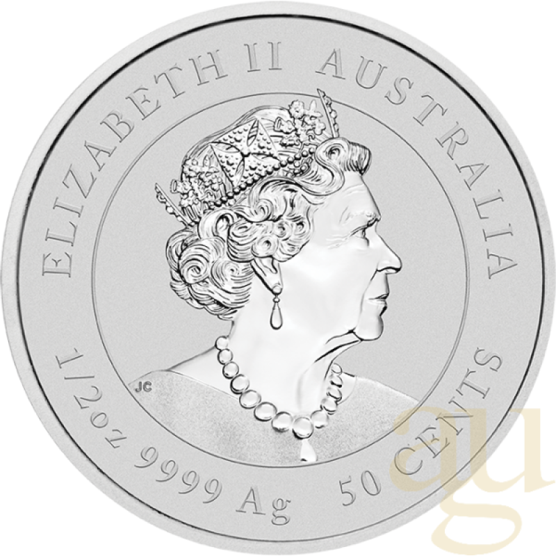 1/2 Unze Silbermünze Australien Lunar III Hase 2023