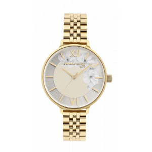 Dámske náramkové hodinky JVD SUNDAY ROSE Spirit GOLD SUN-S13