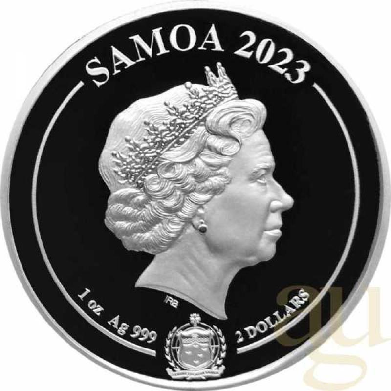 1 Unze Silbermünze Samoa Golden Eagle 2023