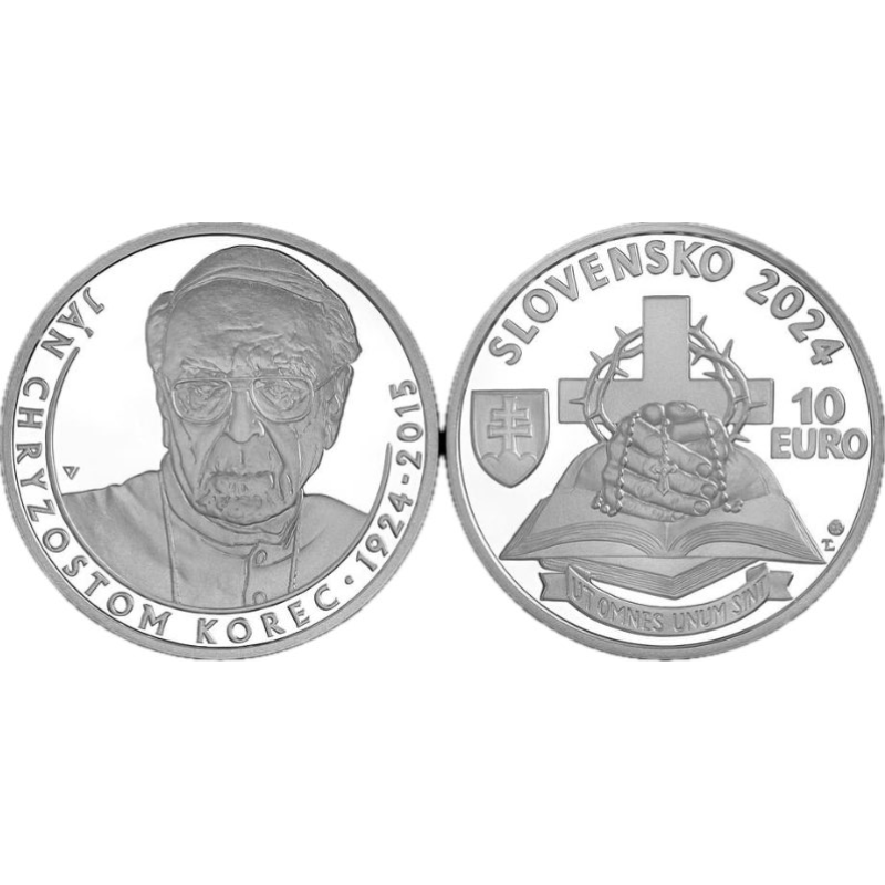 Lot stříbrných mincí Proof a BK s pamětním listem k 100. výročí narození 