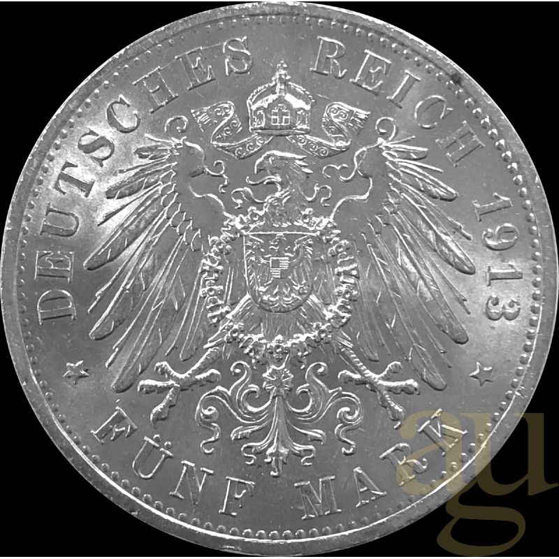 5 Mark stříbrná mince Kaiserreich verschiedene