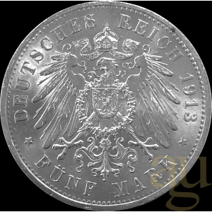 5 Mark stříbrná mince Kaiserreich verschiedene