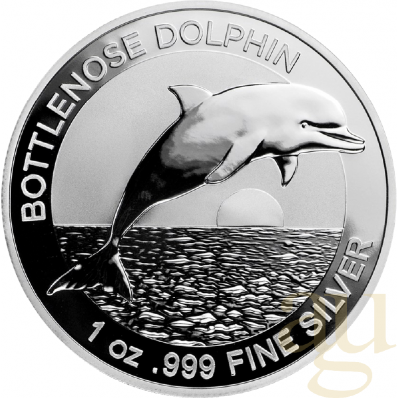 1 Unze Silbermünze Australien Bottlenose Delfin 2019