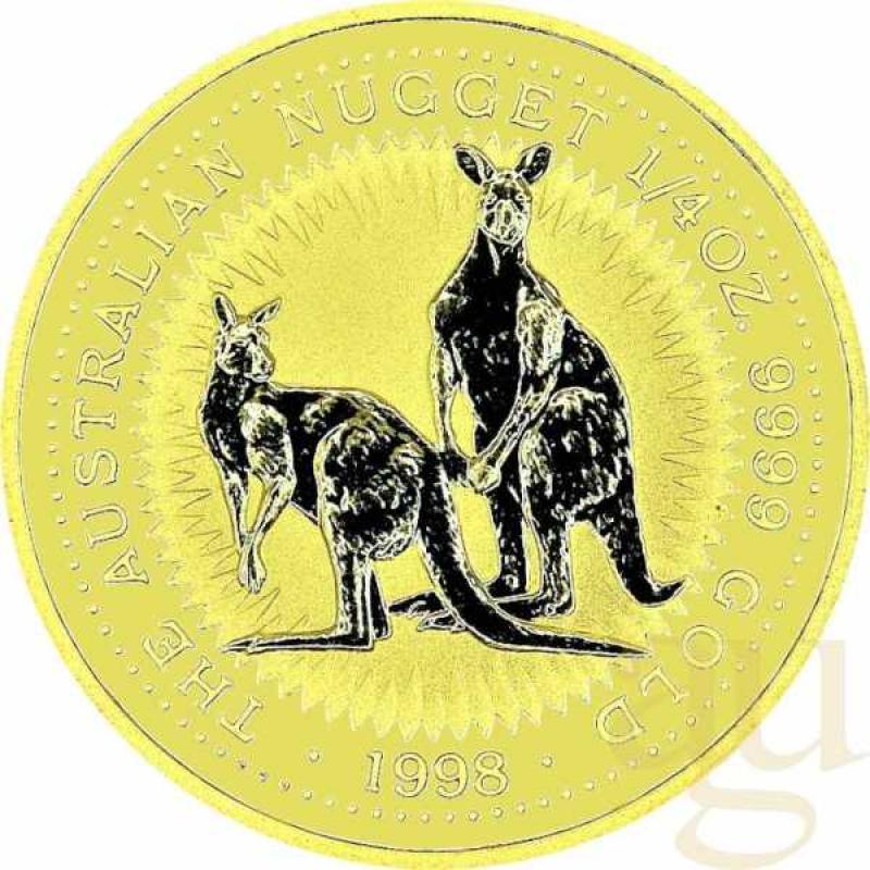 1/4 Unze Goldmünze Australien Känguru 1998