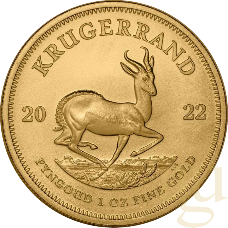 1 unce zlatá mince Krugerrand 2022