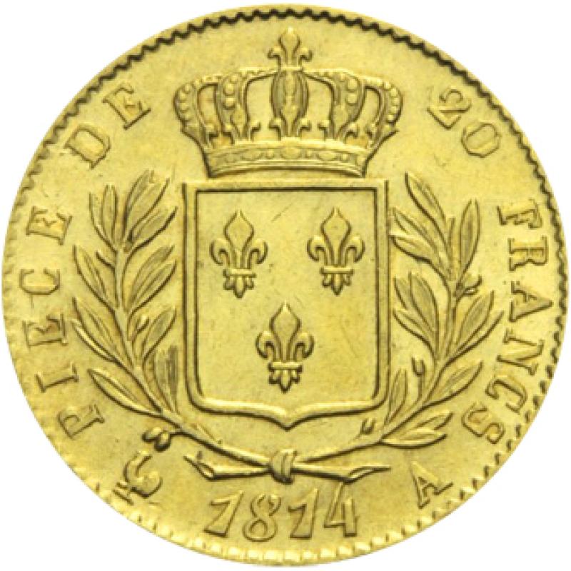 20 franků Louis XVIII (1814-1815)