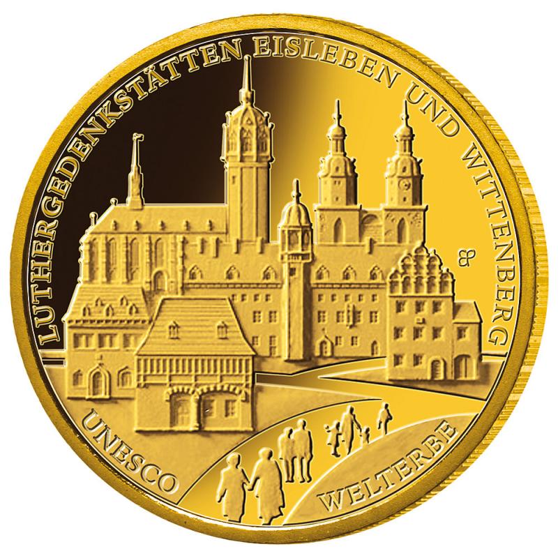 1/2 unce zlatá mince - 100 Euro Wittenberg 2017 (F)