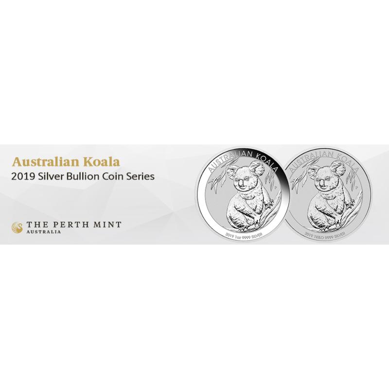 1 unce stříbrná mince Austrálie Koala 2019
