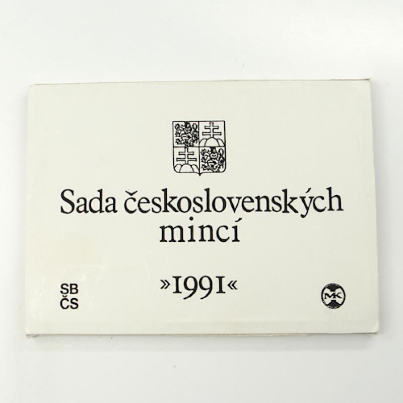 Sada československých mincí 1991