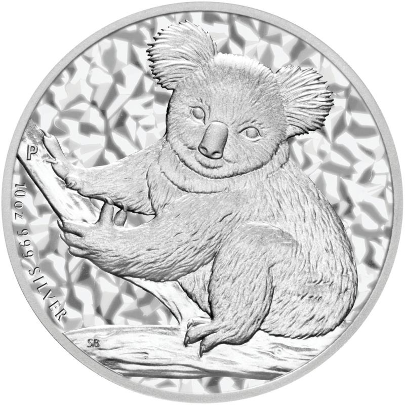 10 uncí stříbrná mince Austrálie Koala 2009