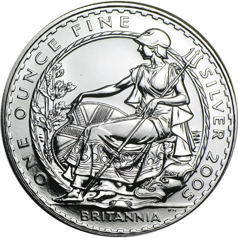 1 unce stříbrná mince Britannia 2005