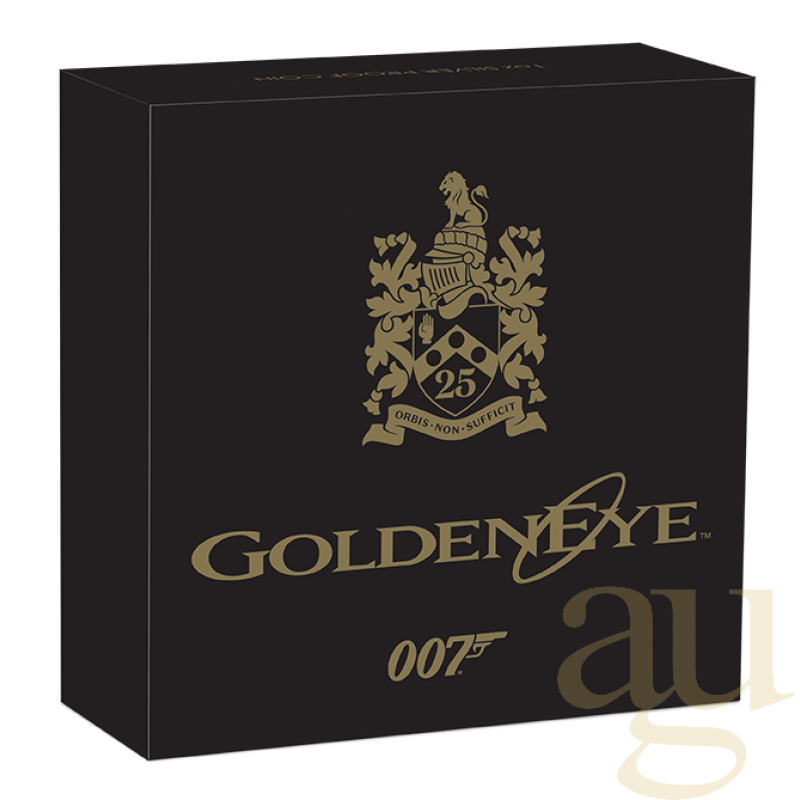 1 unce stříbrná mince Tuvalu James Bond 007 - Goldeneye 25th Anniversary 2020 - leštěná deska - High