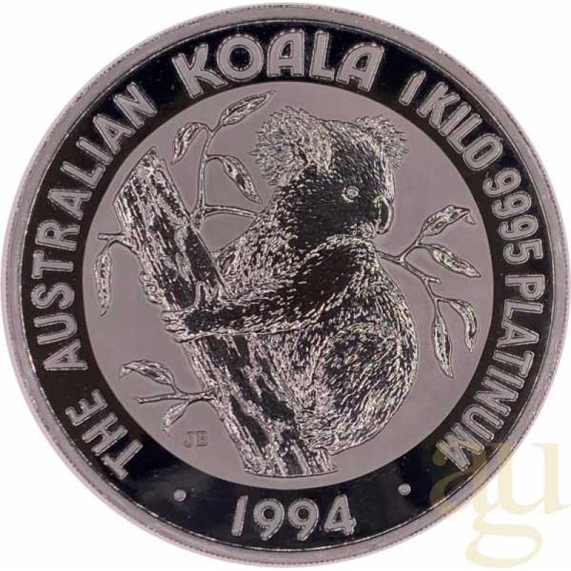 1 Kilogramm Platinmünze Australien Koala 1994