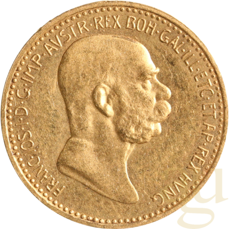 10 Kronen Goldmünze Österreich 1908 Originalstück