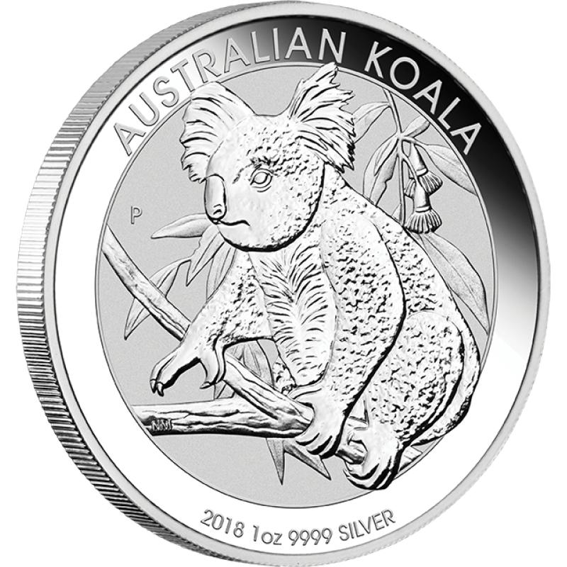 1 unce stříbrná mince Austrálie Koala 2018