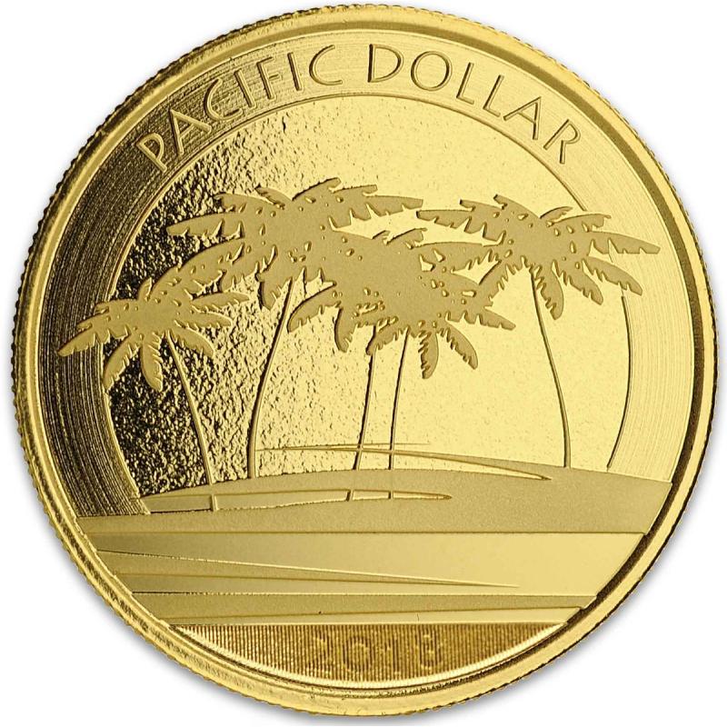 1 unce zlatá mince Fiji Pacific Dollar 2018