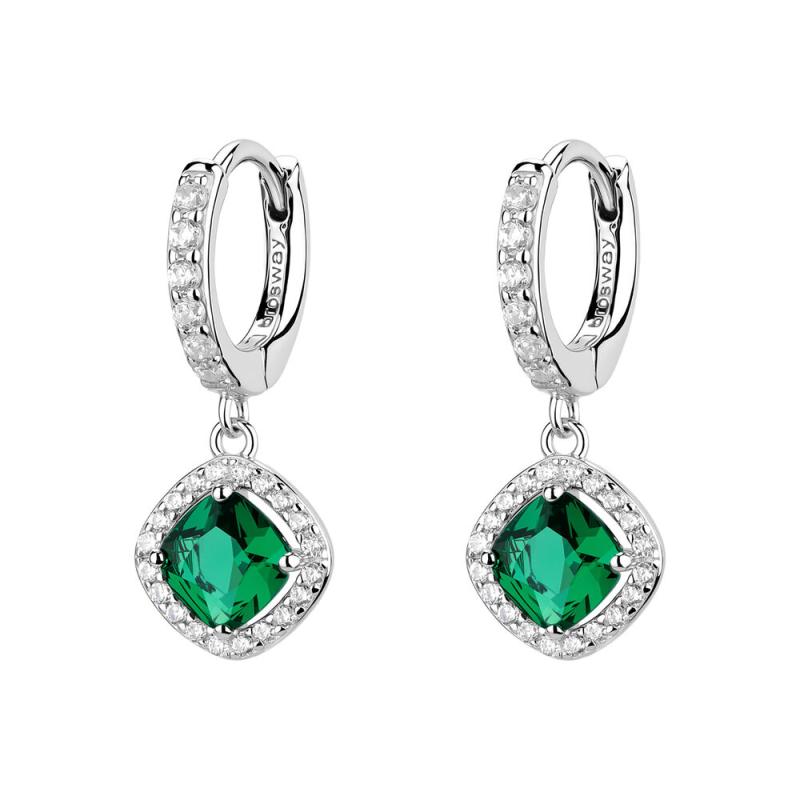Náušnice BROSWAY Fancy Life Green AG 925/1000 FLG142