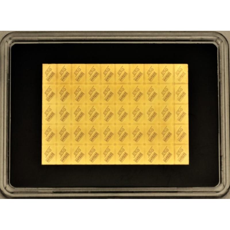 50 x 0,5g Gold Combibarren / Goldtafel / Tafelbarren