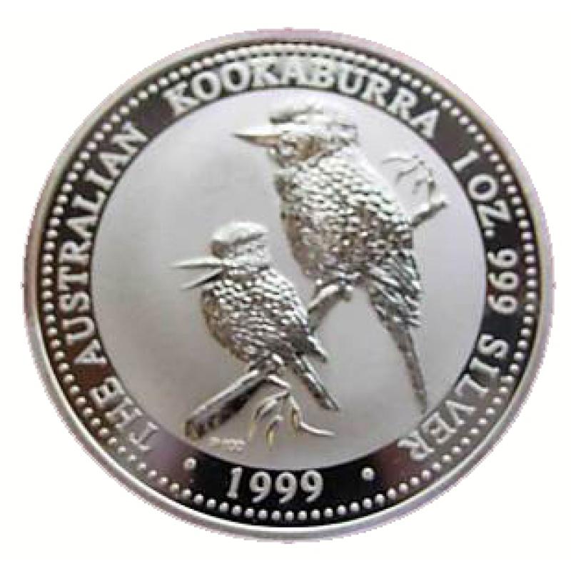 10 uncí stříbrná mince Austrálie Kookaburra 1999