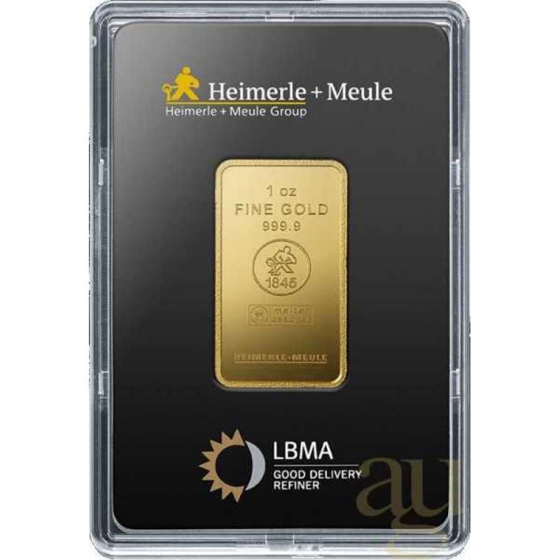 31,1 Gramm Goldbarren Heimerle + Meule