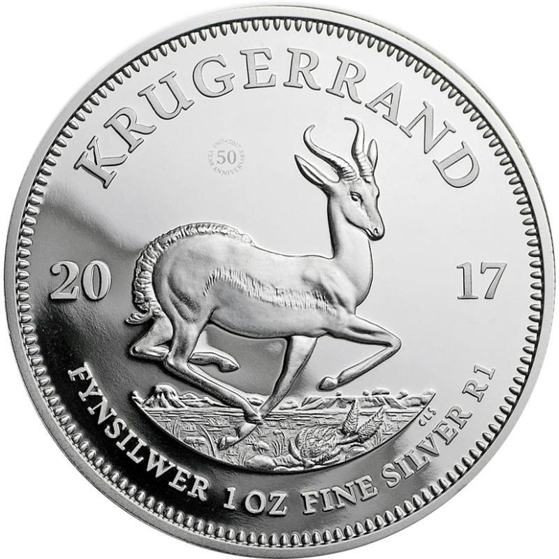 1 unce stříbrná mince Krugerrand 2017