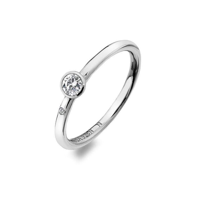 Strieborný prsteň Hot Diamonds Willow DR20601-56
