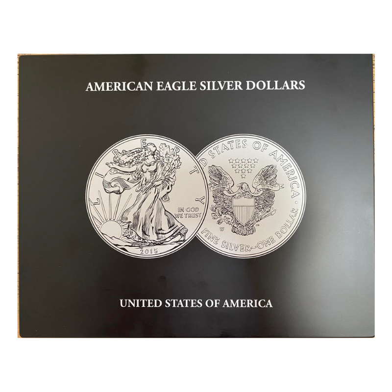 Sada stříbrných mincí 20 x 1 Oz American Eagle 2018 v kazetě