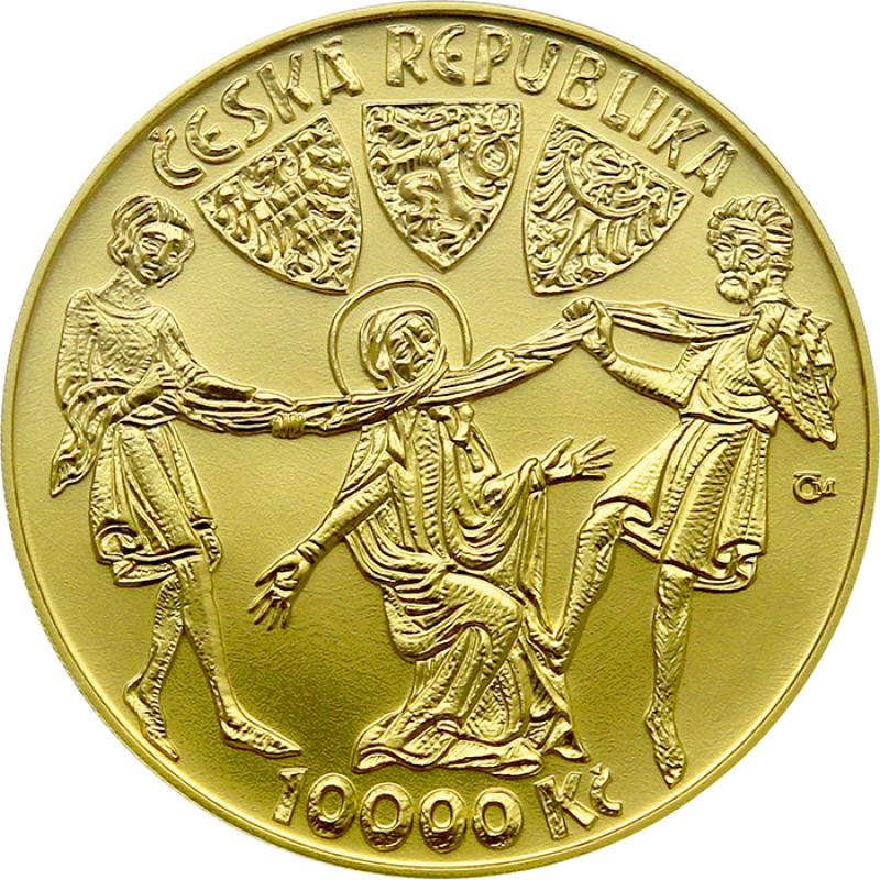 ZLATÁ MINCE 10000 KČ KNĚŽNA LUDMILA (1100.VÝROČÍ ÚMRTÍ) 1 OZ 2021 PROOF