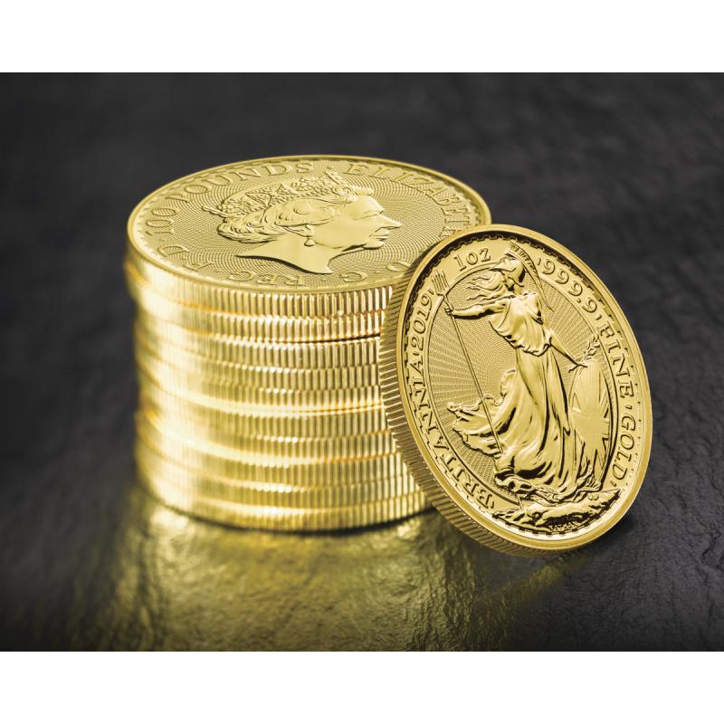 1 unce zlatá mince Britannia 2019