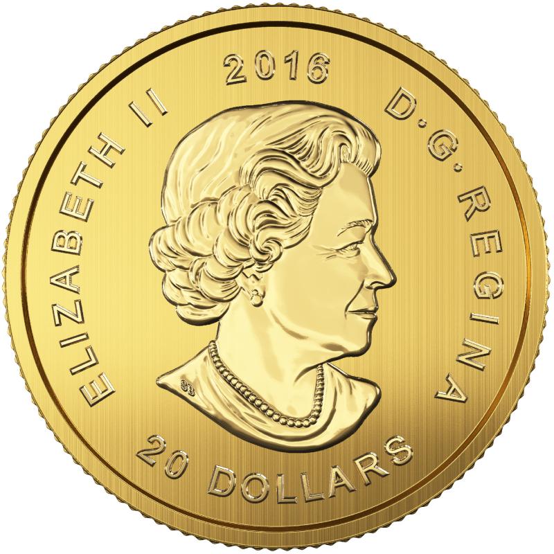 1/10 uncí zlatá mince Call of the Wild - Puma 2016