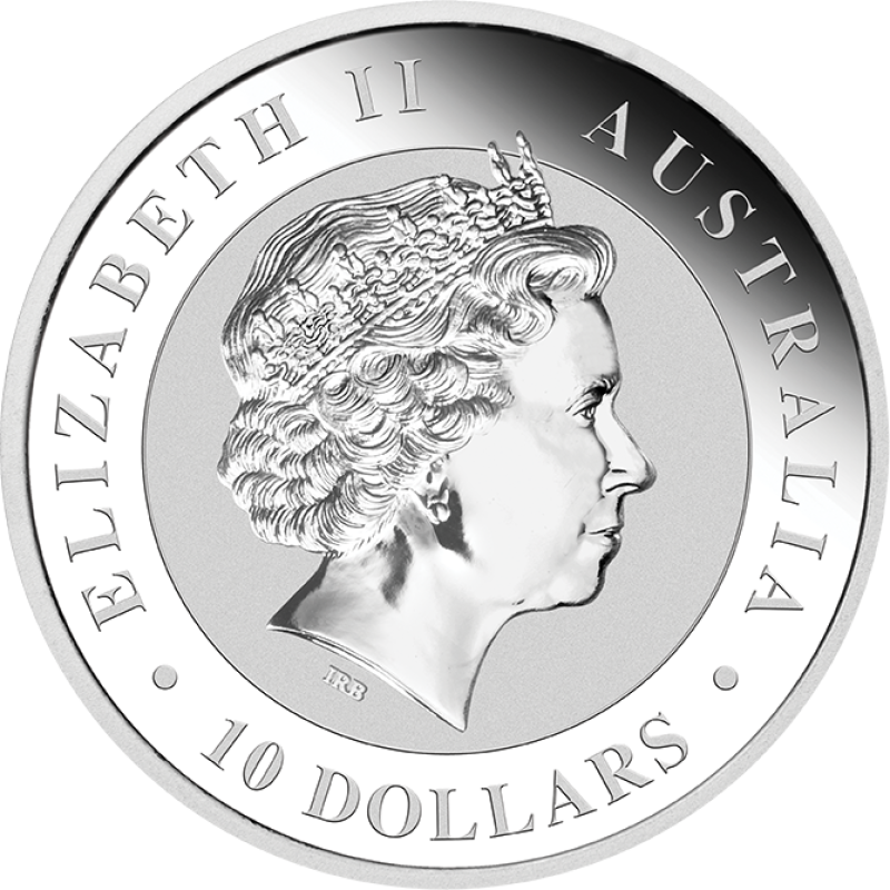 10 uncí stříbrná mince Austrálie Kookaburra 2003