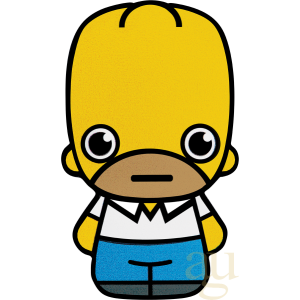 1 Unze Silbermünze Tuvalu Mini Homer Simpson 2022 coloriert