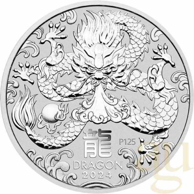 1 Oz strieborná minca Australien Lunar III Rok Draka 2024 9406669