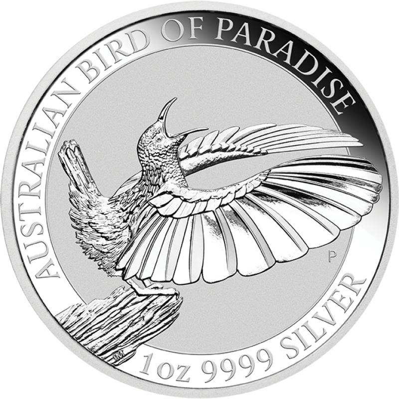 1 unce stříbrná mince Austrálie Birds of Paradise - Victoria Paradiesvogel 2018
