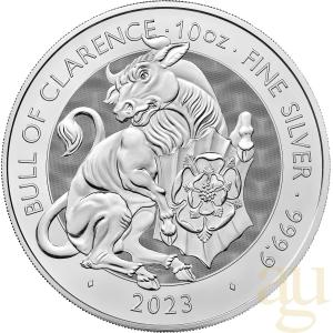 Stříbrná mince 10 Oz Tudor Beasts Bull 2023