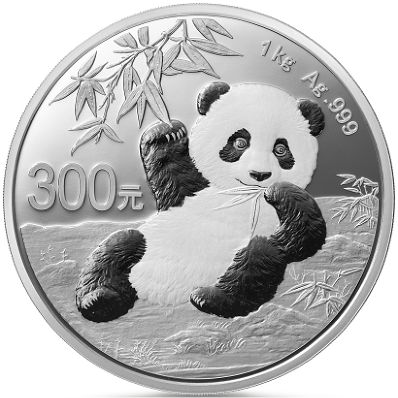 1 kilogram stříbrná mince China Panda 2020 proof