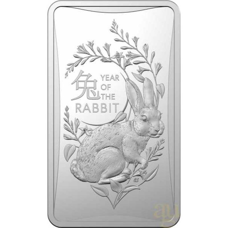 1/2 Unze Silber Australien RAM Lunar Hase Rectangular 2023