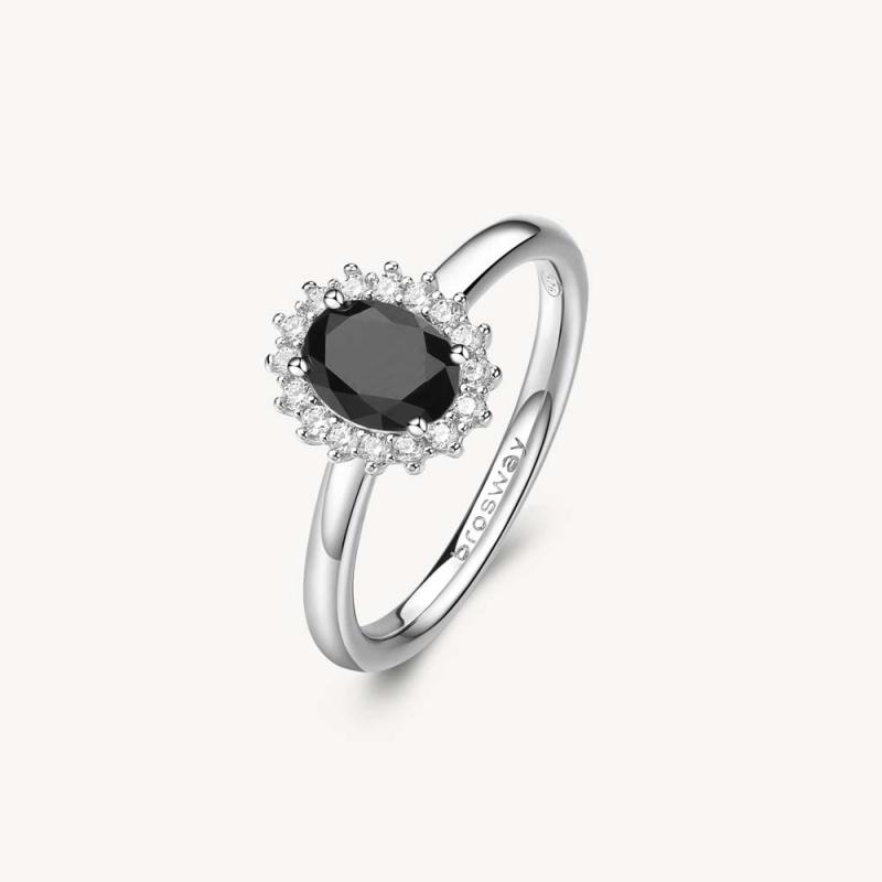 Prsten BROSWAY Fancy Mistery Black FMB75 Velikost 54
