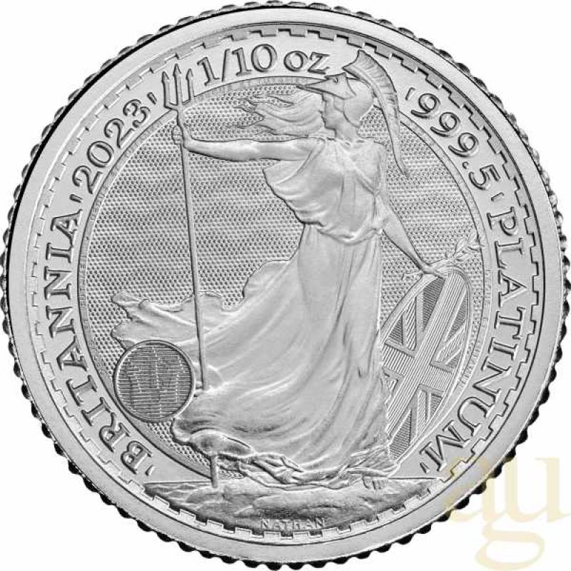 1/10 Unze Platinmünze Britannia 2023 - King Charles