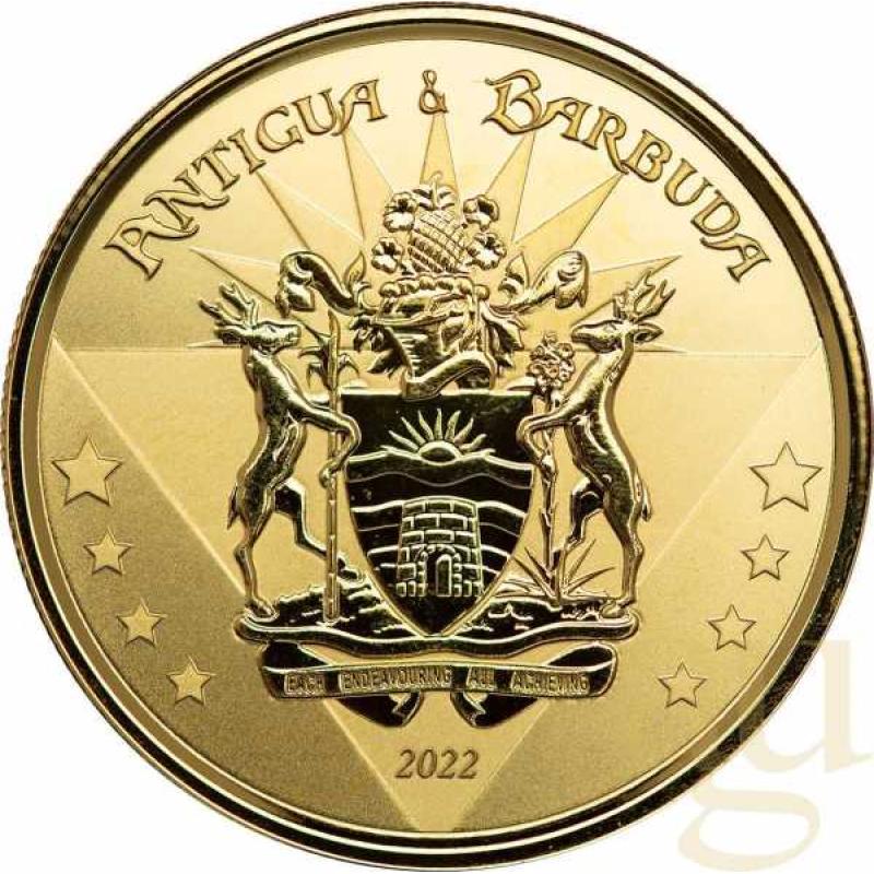 1 Unze Goldmünze EC8 Antigua & Barbuda - Coat of Arms 2022