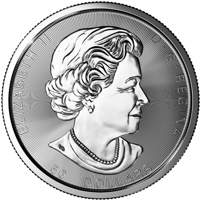 10 uncí stříbrná mince Kanada Magnificent Javorový list 2019