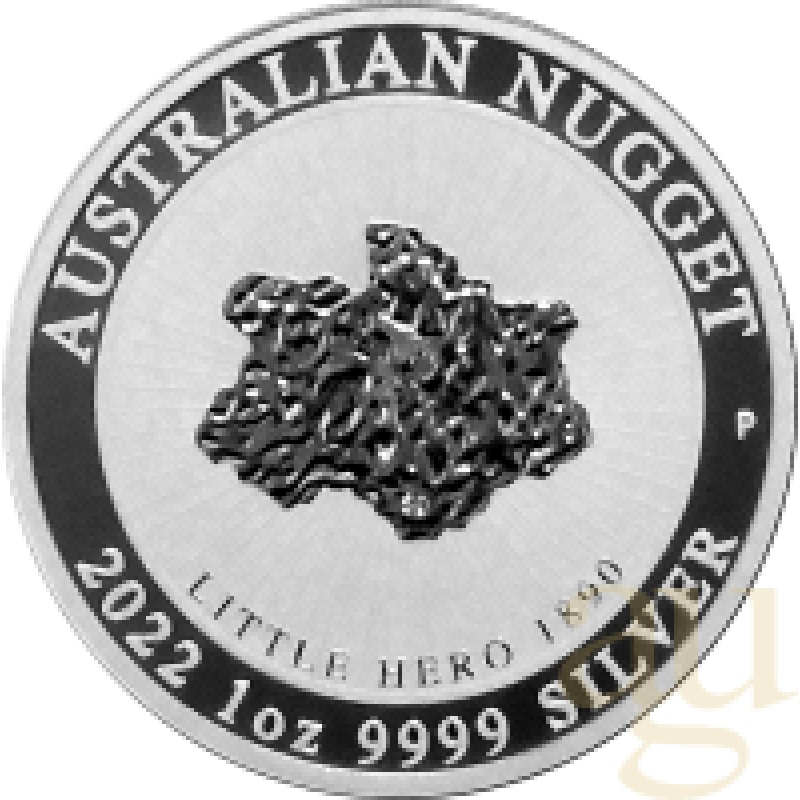 1 Unze Silbermünze Australien Nugget - Little Hero 2022