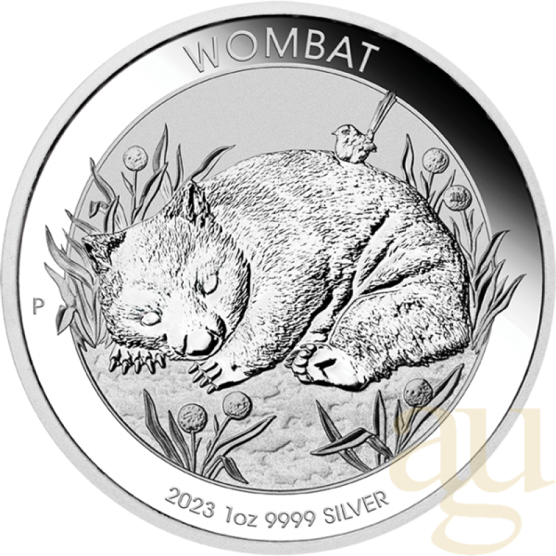 1 Unze Silbermünze Australien Wombat 2023