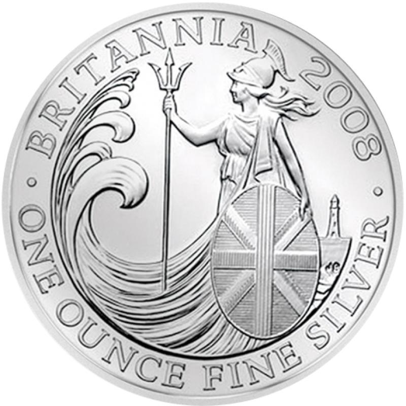 1 unce stříbrná mince Britannia 2008