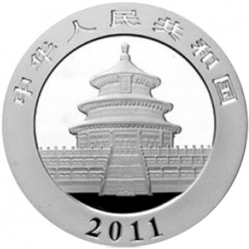 1 kilogram stříbrná mince China Panda 2011 proof