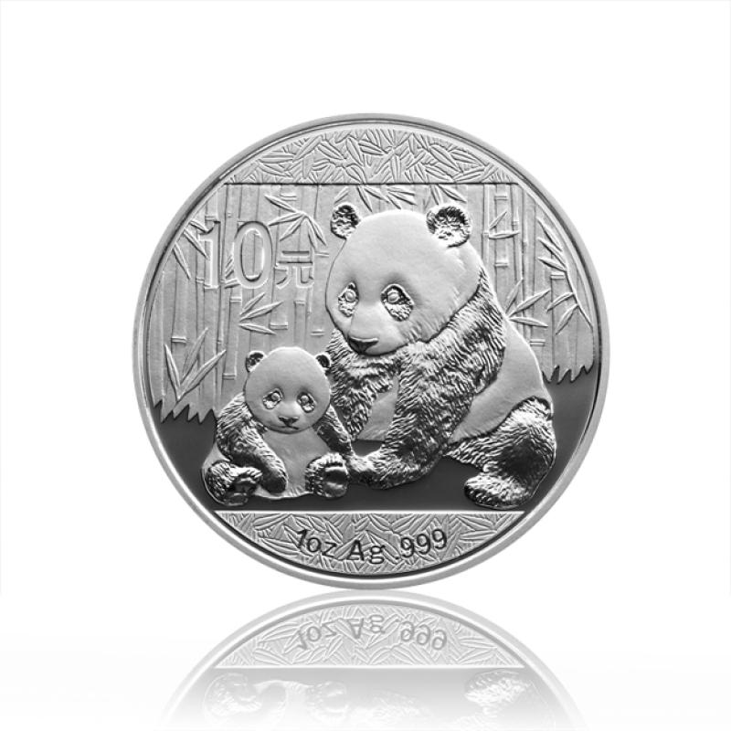 5 unce stříbrná mince China Panda 2012 proof