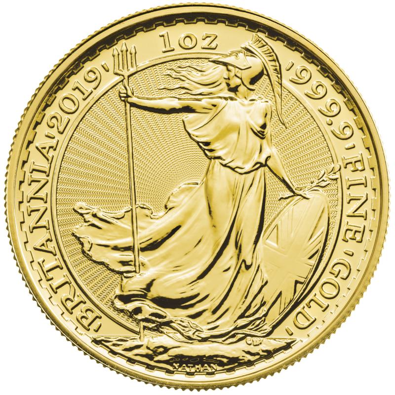 1 unce zlatá mince Britannia 2019